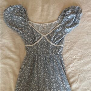 Caution To The Wind Blue Floral Dress